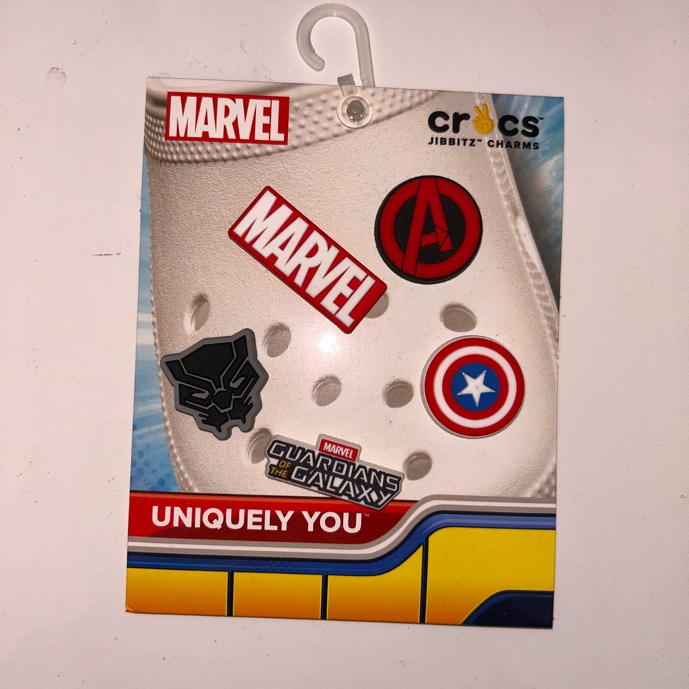 Marvel Crocs Jibbitz Charms - White